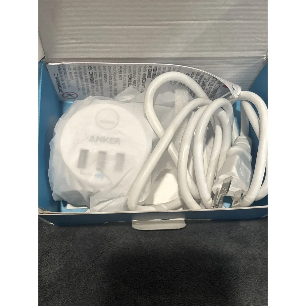 Anker PowerPort Cube A2763 Power‎ Strip 3 Outlets and 3 USB Ports Open Box